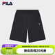 FILA斐樂官方男士針織短褲時尚休閑基礎(chǔ)簡約五分褲