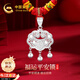 中國黃金平安鎖足銀項(xiàng)鏈寶寶款銀鎖長命鎖吊墜嬰兒周歲禮物送新生兒生日 足銀平安鎖寶寶款【京速達(dá)】