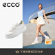愛步（ECCO）25年新款休閑鞋女 厚底增高百搭平底鞋板鞋休閑運(yùn)動(dòng)鞋 街頭219613 石灰色/白色/稻黃色21961361220 37