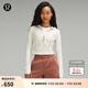 lululemon丨Waist-Seamed Nulu? 女士腰部縫線拉鏈連帽衫 LW3HOPS 骨白 S /6
