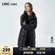 金羽杰加厚黑金羽絨服女長款冬季都市簡約寬松羽絨面包服女士Y22608115