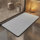 ZBHGXK德國硬硅藻泥浴室防滑地墊吸水速干浴室門(mén)口衛生間家用腳墊廁所墊 淺灰-方形【吸水速干 久用不發(fā)霉】 40*60cm·大小通用·適合80%浴室