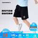 Converse匡威童裝兒童運動短褲2025年夏季新款男女童純棉透氣五分褲 正黑色 150 /63 【建議身高140-152cm】