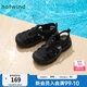 熱風(fēng)2025年夏季新款女士時尚涼鞋H67W25601 01黑色 37
