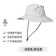 迪卡儂漁夫帽登山防曬夏季戶(hù)外徒步遮陽(yáng)帽防紫外線(xiàn)男女淺灰色L-2648469