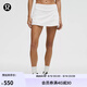 lululemon丨Pace Rival 女士運(yùn)動(dòng)中腰短裙 速干芯吸 LW8A84R 白色 S /6