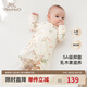 英氏（YEEHOO）嬰兒衣服新生兒衣服嬰兒連體衣3-6個月5A抗菌乳木果潤膚衣