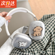 GUIG適用airpods max保護套四件套airpod max保護套頭戴式耳機airpodsmax保護套airpodsmax保護罩 蘋果AirPodsMax【線條小狗】 頭戴式耳機套