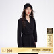 ONLY 2024春季時尚簡約翻領(lǐng)直筒短款西裝牛仔外套女|124155001