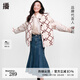 播牛仔半身裙女商場(chǎng)同款秋冬新款復(fù)古高腰魚尾裙BDQ4BD0858 B59牛仔藍(lán) L