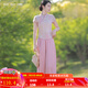 煙花燙小個(gè)子純色休閑褲女2025春季新品通勤文藝減齡百搭褲子JY 珍姚 粉色（褲子） S
