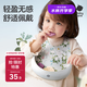 babycare圍兜嬰兒輔食吃飯飯兜小寶寶防水吃飯兜嬰兒口水巾兒童硅膠圍嘴藍(lán)