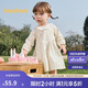 巴拉巴拉童裝女童連衣裙兒童裙子寶寶2025春嬰兒精致甜美可愛208125111009