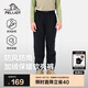 伯希和（Pelliot）戶外兒童軟殼褲冬季防風(fēng)防水加絨保暖登山運(yùn)動(dòng)褲子134307173黑150
