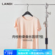 藍(lán)地短袖t恤女2025夏季新款簡(jiǎn)約純色百搭打底衫圓領(lǐng)半袖上 肉桂粉 XL