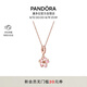 潘多拉（PANDORA）櫻飛舞春項鏈套裝玫瑰金色旋轉(zhuǎn)櫻花輕奢七夕情人節(jié)禮物送女友