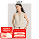 LILY2025春新款經(jīng)典老錢(qián)風(fēng)修身無(wú)袖坎肩V領(lǐng)高級(jí)感西裝馬甲背心女 322灰綠 S