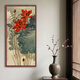 裕墨堂吳應貞荷花圖 銅板雕掛畫宋式美學客廳玄關(guān)背景墻裝飾框畫 金線荷花圖 成品尺寸：62*122厘米 金星紫檀木框 黃銅浮雕畫芯