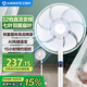 艾美特（AIRMATE）七葉家用直流變頻電風(fēng)扇輕音節(jié)能臺(tái)式落地扇柔風(fēng)扇AI智能感溫32檔大風(fēng)量空氣循環(huán)遙控電扇 RD1