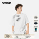EVISU【王一博同款】福神2025年夏季新品男士祥云商標印花T恤 白色 常規(guī) S