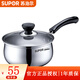 蘇泊爾（SUPOR） 不銹鋼奶鍋好幫手做湯鍋 304不銹鋼小奶鍋電磁爐通用鍋具 304不銹鋼- 16cm