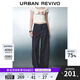 UR2025秋季新款女裝時(shí)尚休閑經(jīng)典彎刀牛仔長(cháng)褲UWM850184 靛藍 26