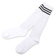足球襪運動(dòng)球襪青少年中小學(xué)生足球運動(dòng)中長(cháng)筒襪足球訓練比賽襪長(cháng)筒襪子 白色 38-44均碼