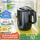 虎牌（TIGER）電熱水壺 雙層防燙 快燒水壺 PCG-G10C 1L電水壺 霧灰