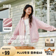 森馬（Semir）迪士尼外套女中長(zhǎng)款連帽寬松針織衛(wèi)衣2025春休閑夾克109125108001