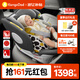 袋鼠爸爸兒童安全座椅0-12歲360度旋轉(zhuǎn)新生兒車載汽車座椅星途系列星途pro 星途pro星空灰