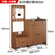 佳愛(ài)禾鞋柜家用門(mén)口入戶(hù)門(mén)廳收納柜大容量超大進(jìn)門(mén)鞋架靠墻玄關(guān)柜衣帽架 胡桃45衣架+80柜125公分長(cháng)-包安 免費帶貨安裝