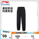 李寧童裝兒童運(yùn)動褲子男小大童束腳排濕速干四面彈長褲160YYKV047-1
