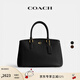蔻馳（COACH）【七夕】女士LEGACY CARRYALL 28號手袋真皮大容量單肩包斜挎女包 B4/黑色