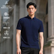 布克兄弟（BrooksBrothers）[涼感]布克兄弟男士25夏新款商務(wù)精致小領(lǐng)純色polo衫 4004-藏青色 L
