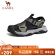 駱駝（CAMEL）戶外休閑魔術(shù)貼包頭洞洞沙灘運(yùn)動(dòng)涼鞋男 G14M076677 曙光綠/黑 42