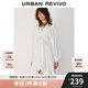 UR2025秋季新款女裝度假風(fēng)拼接蕾絲長(zhǎng)袖連衣裙UYL750013 本白 M