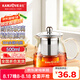 金灶（KAMJOVE） 耐熱玻璃飄逸杯  辦公功夫泡茶杯茶水分離杯過濾花茶杯茶具 A-02 【出水順暢】單獨(dú)泡茶壺 500ml
