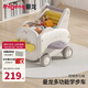 曼龍嬰兒學(xué)步車多功能手推車寶寶玩具學(xué)走路神器男女孩禮物 蜜糖黃