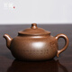 茗闐純手工紫砂壺宜興原礦段泥魚(yú)籽砂臥禪壺家用辦公泡茶壺功夫茶具 段泥魚(yú)籽砂臥禪壺