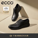 愛步（ECCO）德比鞋 牛皮增高休閑正裝皮鞋 混動防水524704 黑色42