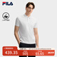 FILA 領(lǐng)航POLO|斐樂(lè)官方男裝針織短袖POLO衫2025夏季新款商務(wù)休閑上衣 標(biāo)準(zhǔn)白-WT L 175/96A/L