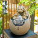 荷府家居 家居貔貅水晶球流水擺件 石來(lái)運轉循環(huán)水小噴泉招財發(fā)財開(kāi)業(yè)禮物前臺 大號/貔貅-流水擺件