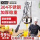 煦凜德國手動(dòng)榨汁機手壓式304不銹鋼擺攤石榴橙汁壓榨機手壓擺攤神器 電鍍款【食品級尖壓頭】+500ml量杯