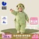 迷你巴拉【三防】羽絨連體衣嬰兒衣服寶寶萌趣爬服加厚2025秋冬新款 豆沙綠40016 80 【充絨量70.9g】