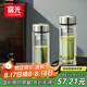 富光玻璃杯雙層帶茶隔大容量水杯 高檔商務(wù)泡茶杯 高硼硅杯子500ml