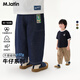 馬·拉?。∕.Latin）【牛仔神褲】馬拉丁童裝褲子25夏新款趣味螞蟻印花牛仔褲 牛仔藍(lán) 120