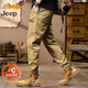 吉普（JEEP）【保暖加絨秋冬休閑褲男】2025潮牌工裝風(fēng)束腳褲子通勤百搭男褲子