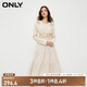 ONLY通勤氣質(zhì)收腰U領(lǐng)歐根紗套裝連衣裙女|124146002 A03 毛藝灰色 L (170) 88A