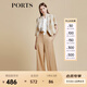 PORTS寶姿商場(chǎng)同款春夏新款女裝“Crop Top格紋短西裝”LD8J086PFD122 亞麻淺金混色 M (6)