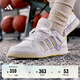 adidas ENTRAP美式校園風低幫運動板鞋少年感復(fù)古籃球鞋阿迪達斯 白色/黃色/藍色   38